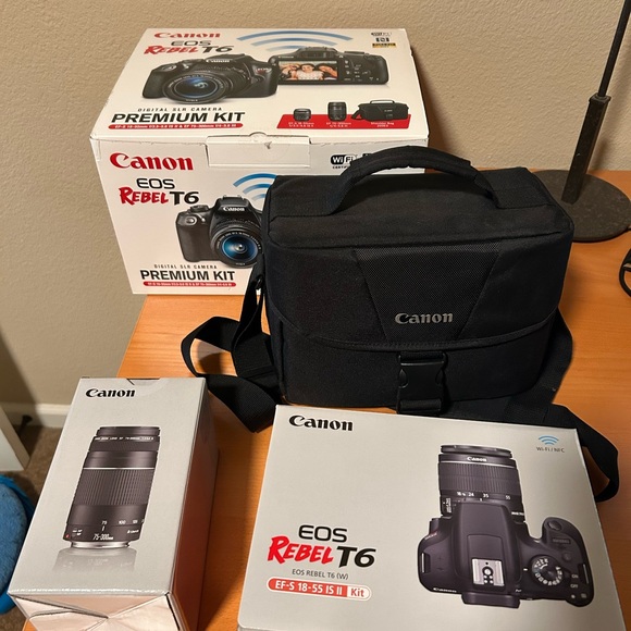 Canon EOS Rebel T6 Digital Camera Kit - Black - Picture 3 of 3